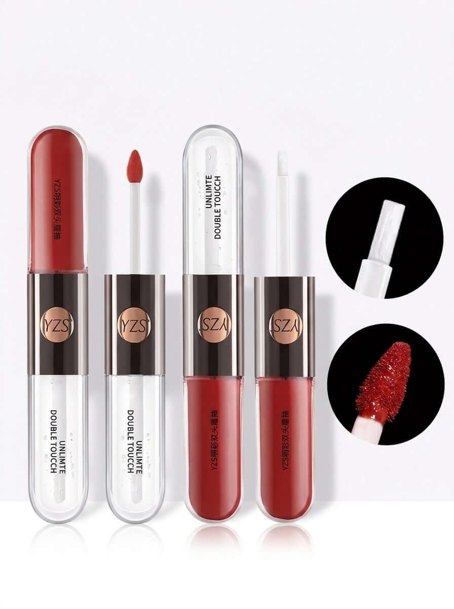 Mirror Finish Lip Gloss – Two shades of high shine hydrating lip gloss in a double ended applicator.